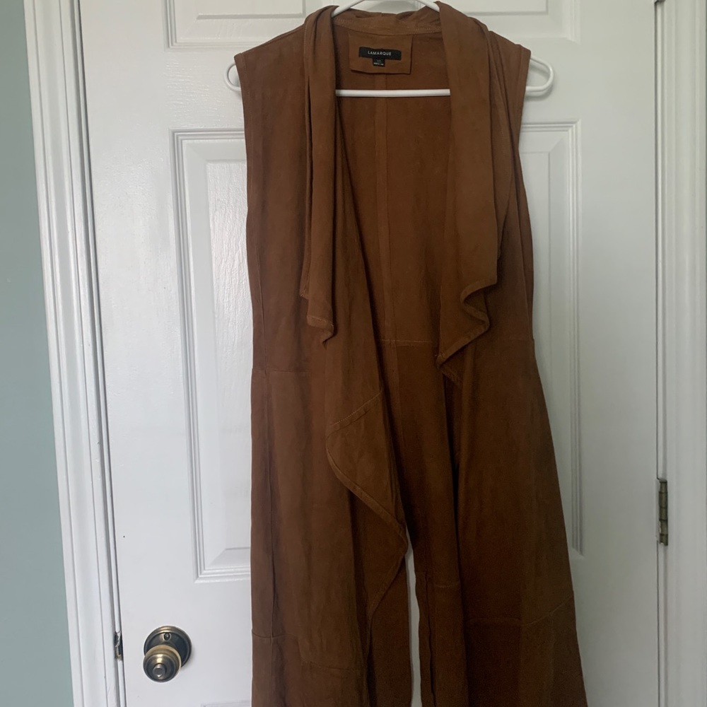 LAMARQUE Leather Vest (Long)